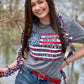 CALLIE AMERICAN FLAG TEE