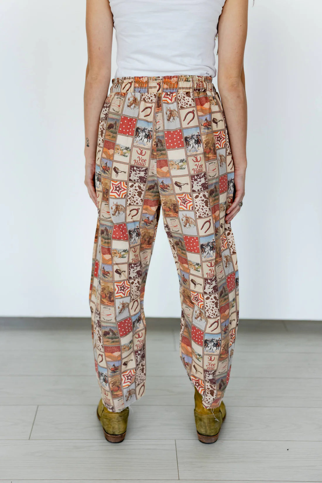WESTERN BARREL PANTS