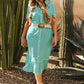 TURQ PEARL DRESS