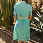 TURQ PEARL DRESS