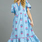 PERI-WINKLE MAXI DRESS