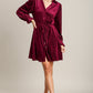 VELVET SHIMMER LS DRESS