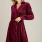 VELVET SHIMMER LS DRESS