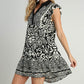 Umgee Mixed Print Dress