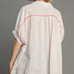 COLLARD BOXY PINK TOP
