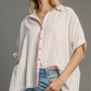 COLLARD BOXY PINK TOP