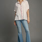 COLLARD BOXY PINK TOP