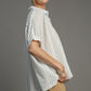 COLLARD BOXY BLUE TOP