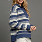 DENIM STRIPE LS TOP