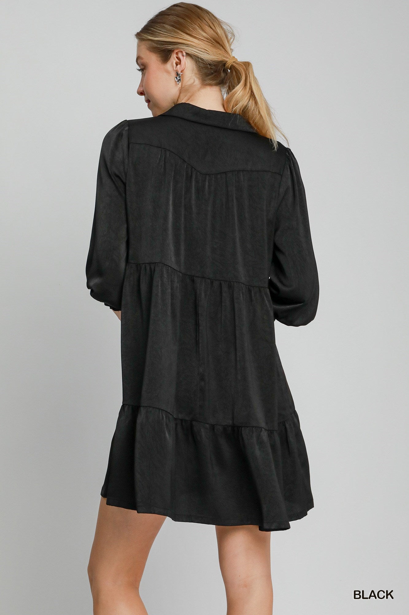 LITTLE BLACK SILK DRESS