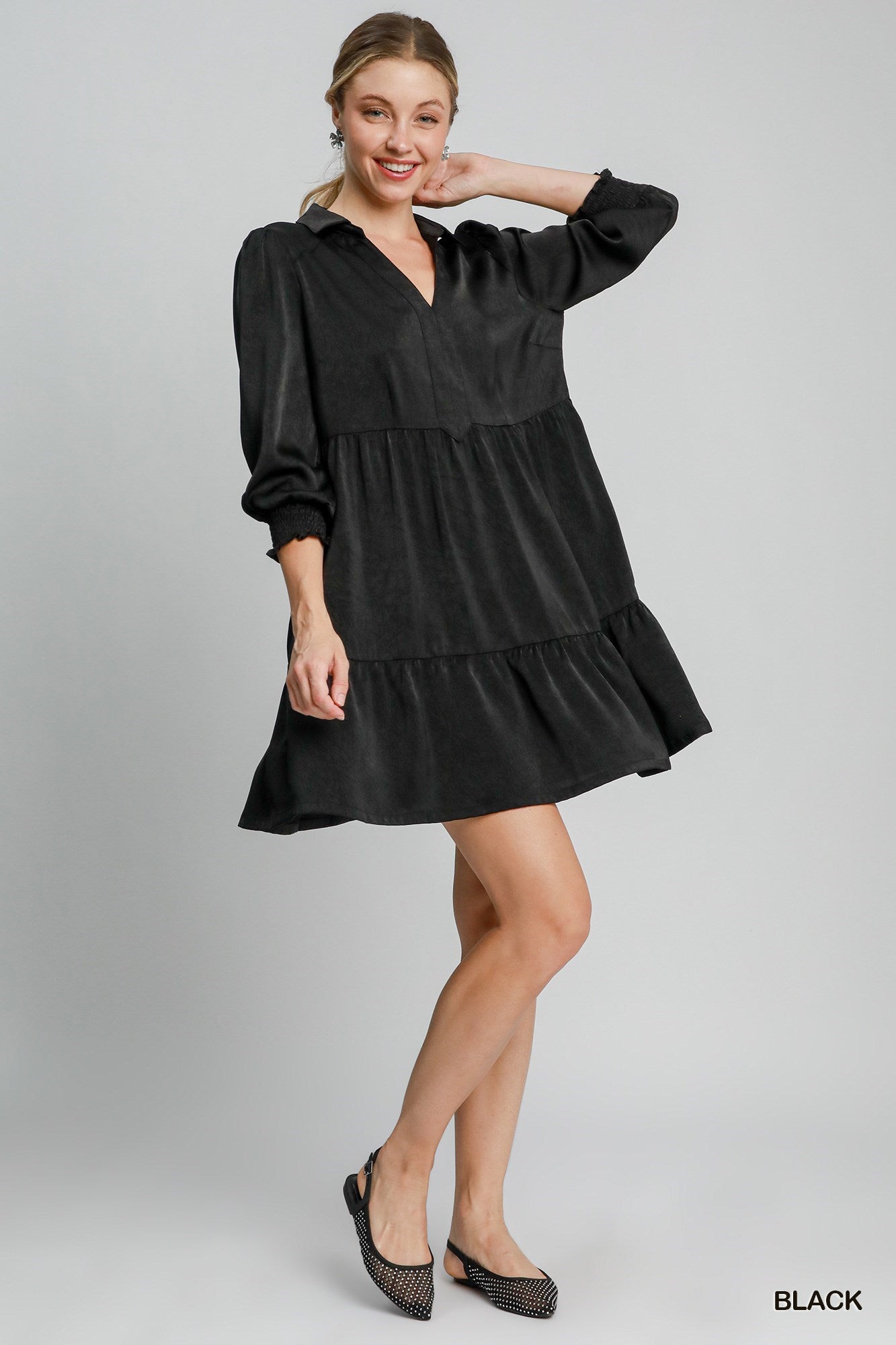 LITTLE BLACK SILK DRESS