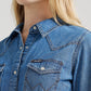 WM DENIM SNAP LS DRESS