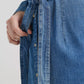 WM DENIM SNAP LS DRESS