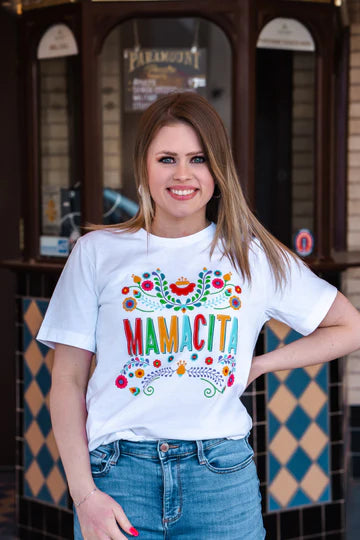 MAMACITA AND FLOWERS TEE