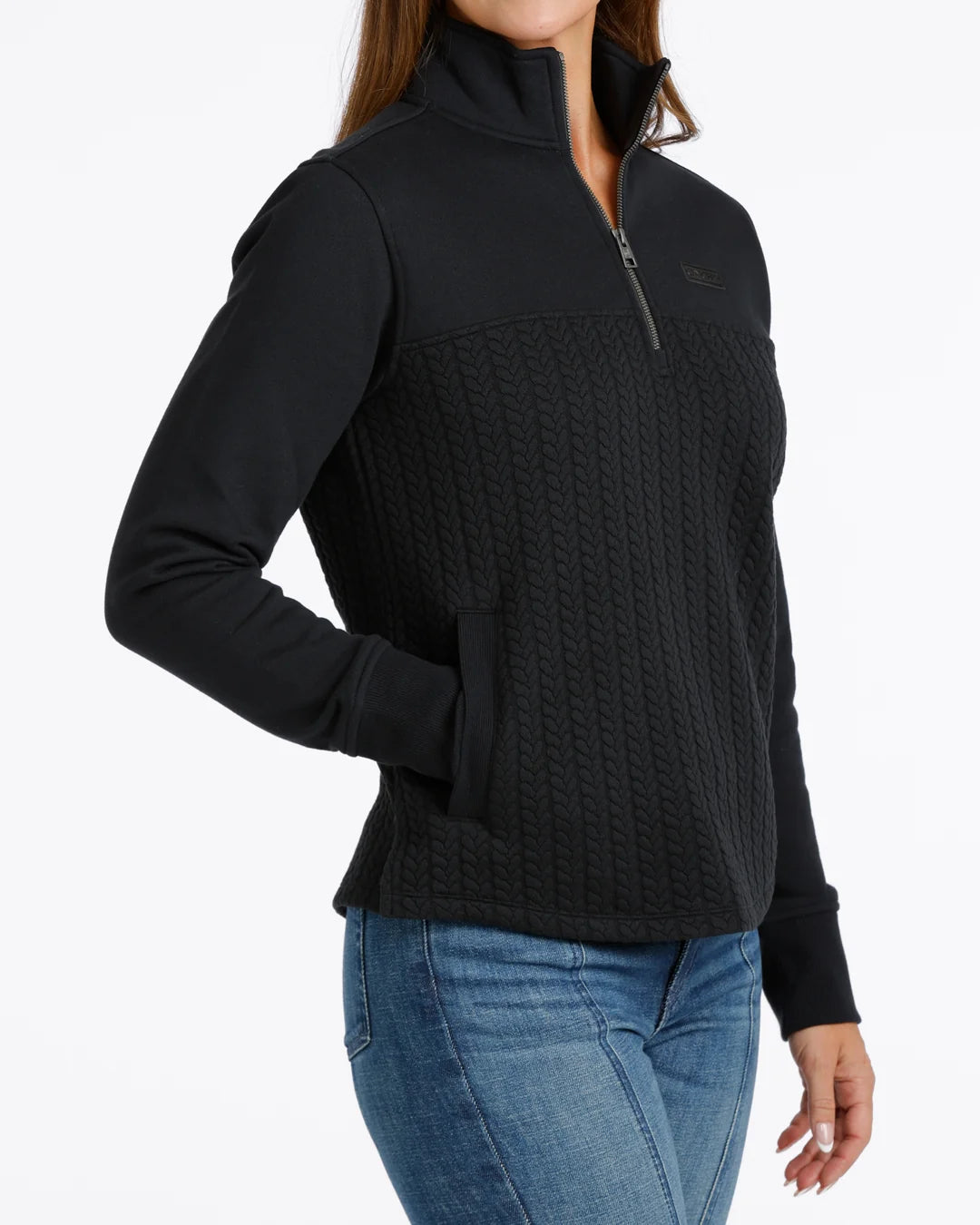 WM BLACK 1/4 ZIP UP