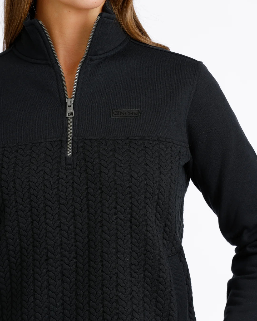 WM BLACK 1/4 ZIP UP