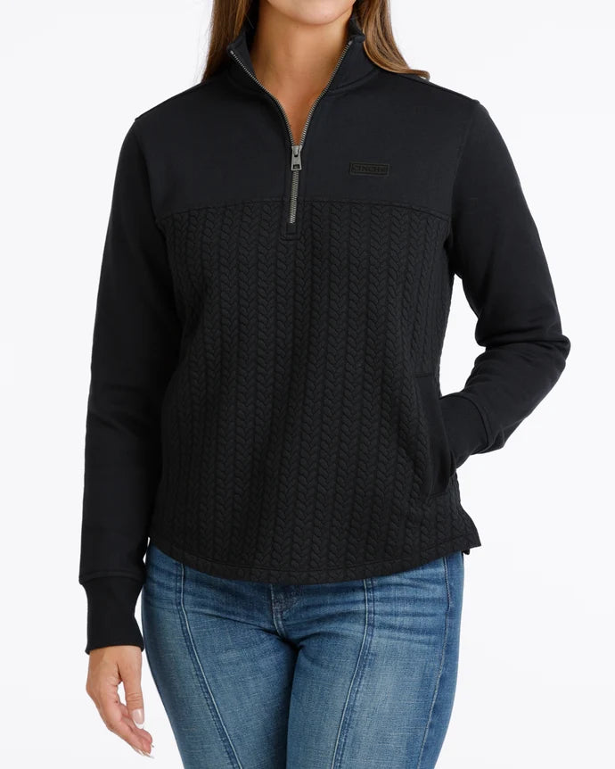 WM BLACK 1/4 ZIP UP