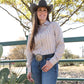 WOMENS MULTI STRIPE LS