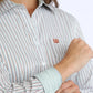 WMS STRIPE WHITE LS