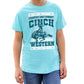BOYS TURQUOISE PRINT TEE