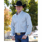 MENS STRIPE LONG SLEEVE LIGHT BLUE
