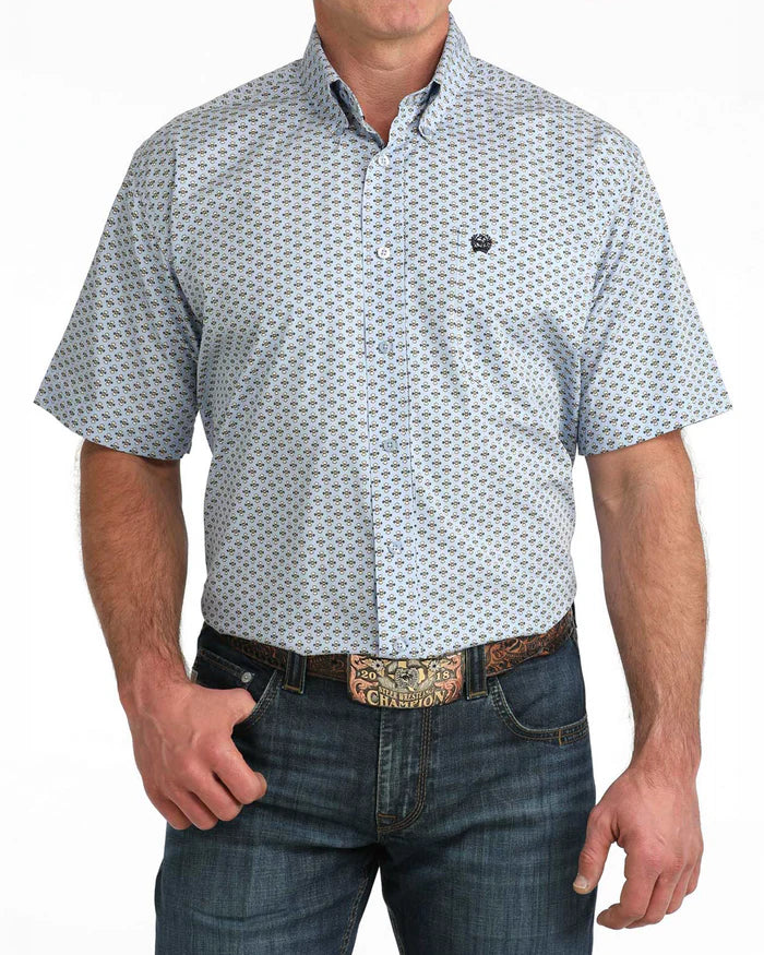 MN LIGHT BLUE PRINT SS