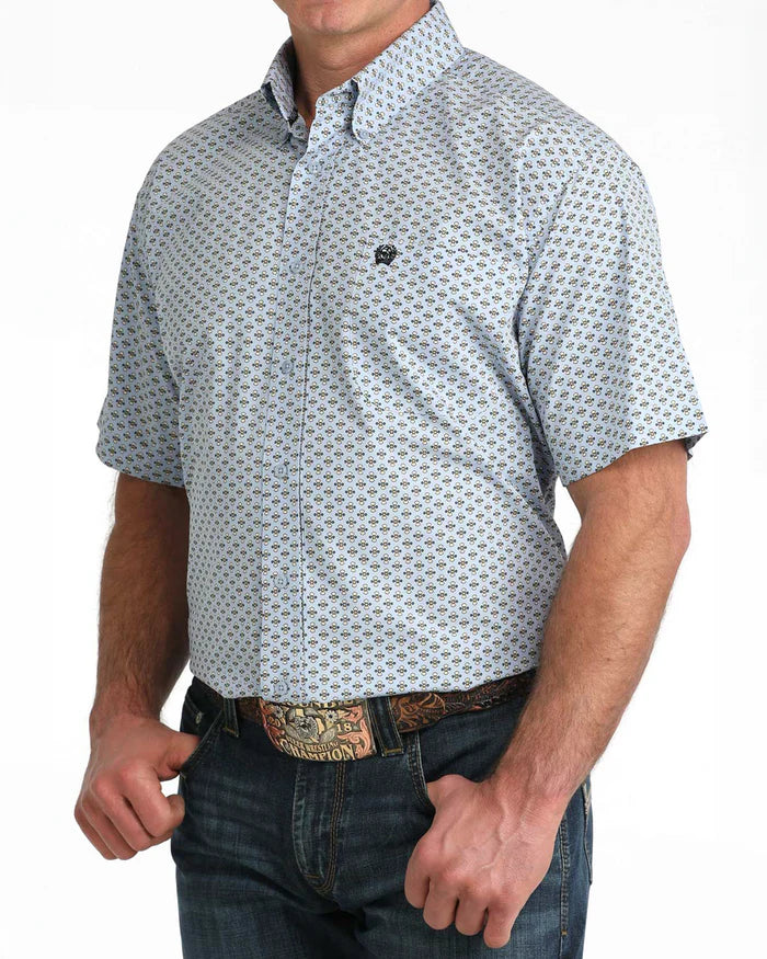 MN LIGHT BLUE PRINT SS