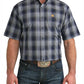 MNS SS NAVY PLAID