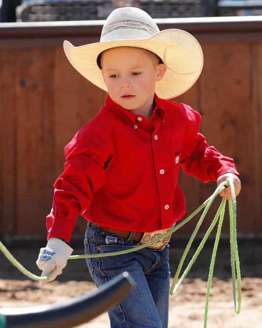 YOUTH SOLID RED LS