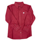BOYS BURGUNDY STRIPE LS