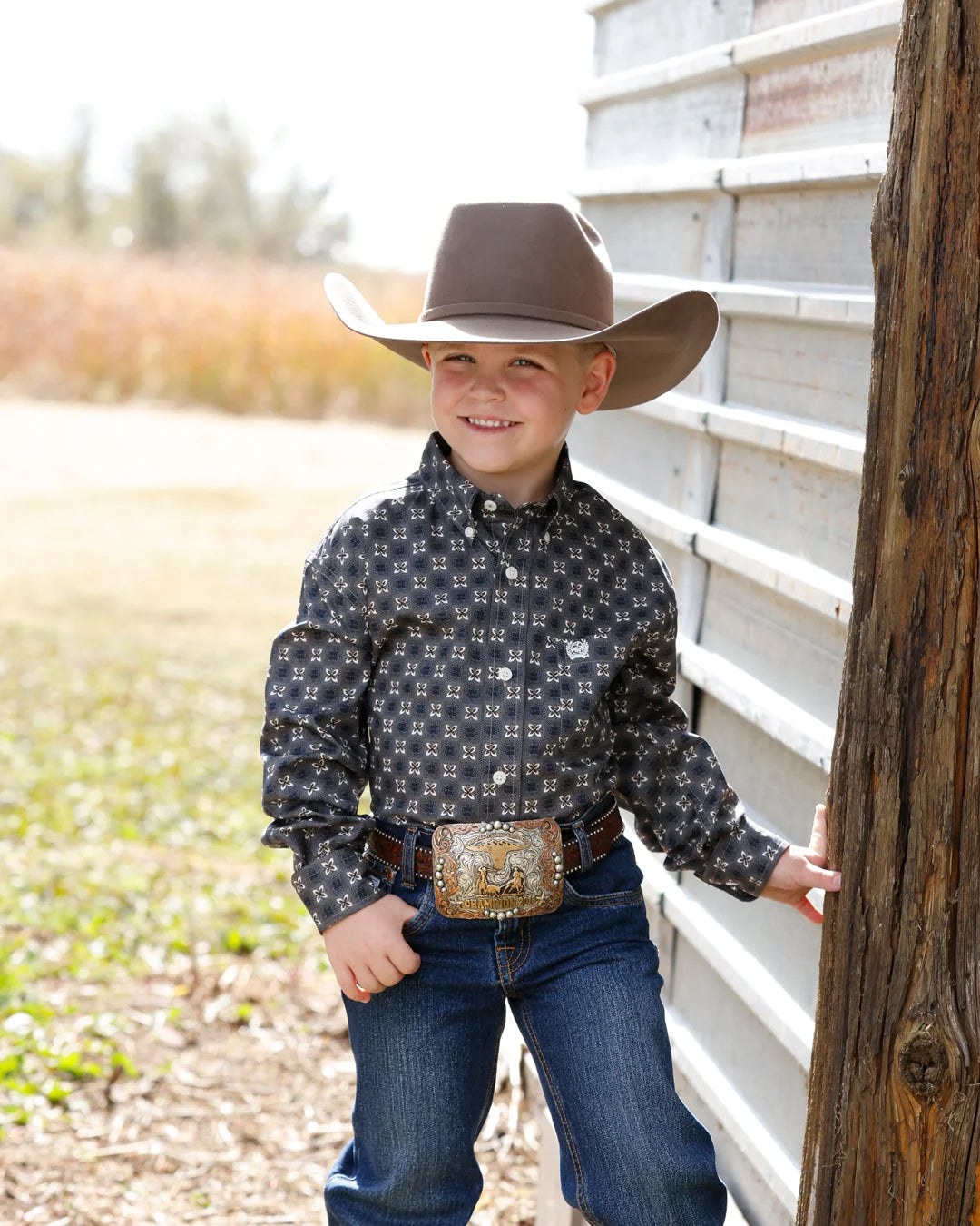 INFANT/TODDLER/YOUTH MIX KHAKI LS BUTTON DOWN