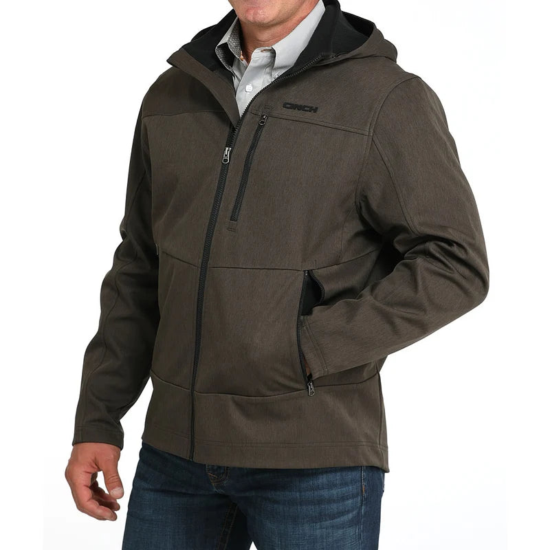 MN BOND OLIVE HOODED JACKET