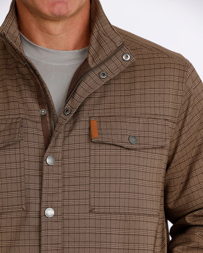 MN CC BRN SHIRT JACKET