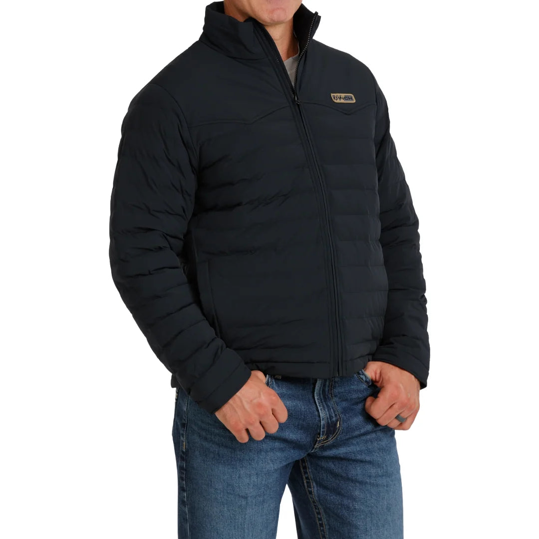 MENS QUILTED JACKET BLACK