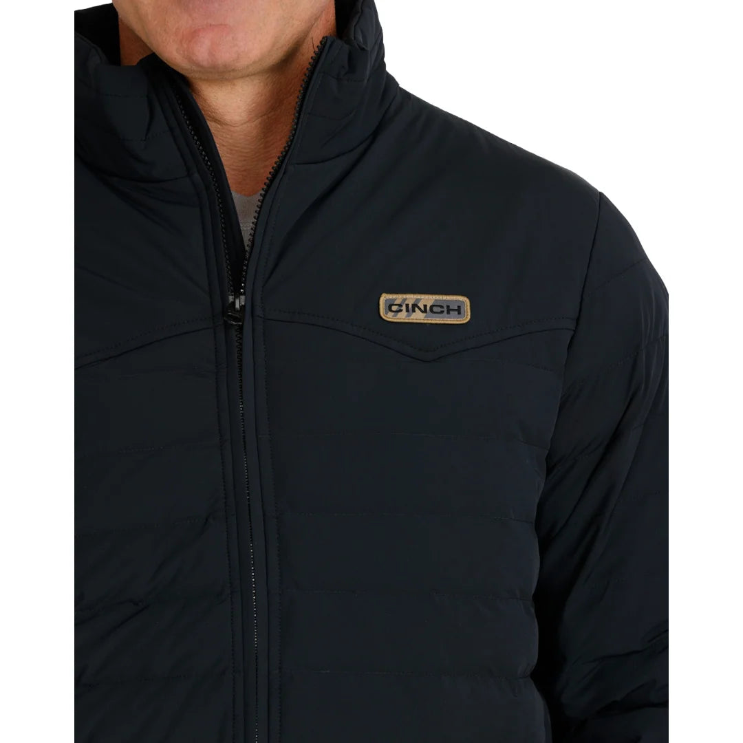 MENS QUILTED JACKET BLACK