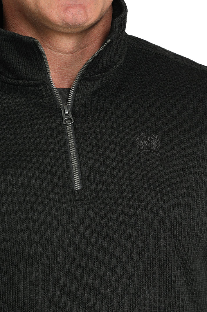 MN BLK 1/4 ZIP