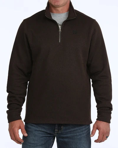 CINCH MN BRN 1/4 ZIP