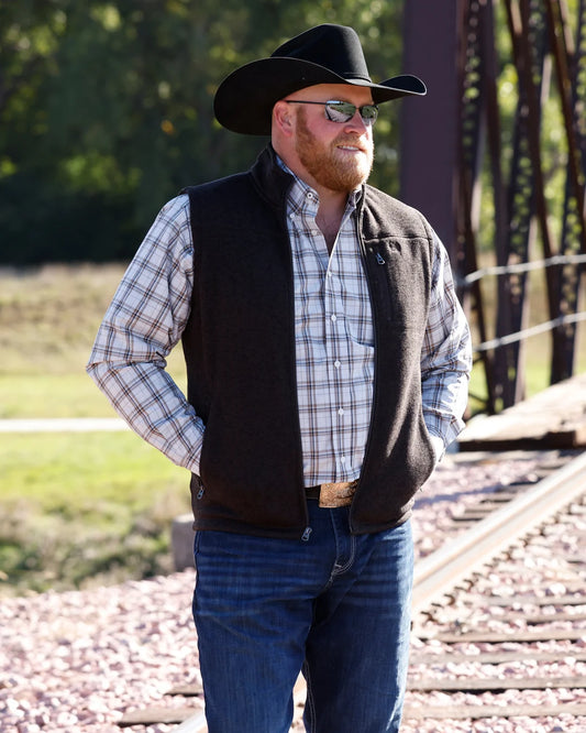 MNS BROWN SWEATER VEST