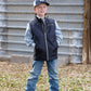 BOY NAVY BONDED VEST