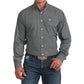 MN GRID NAVY LS BUTTON DOWN