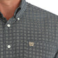 MN GRID NAVY LS BUTTON DOWN