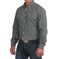 MN GRID NAVY LS BUTTON DOWN