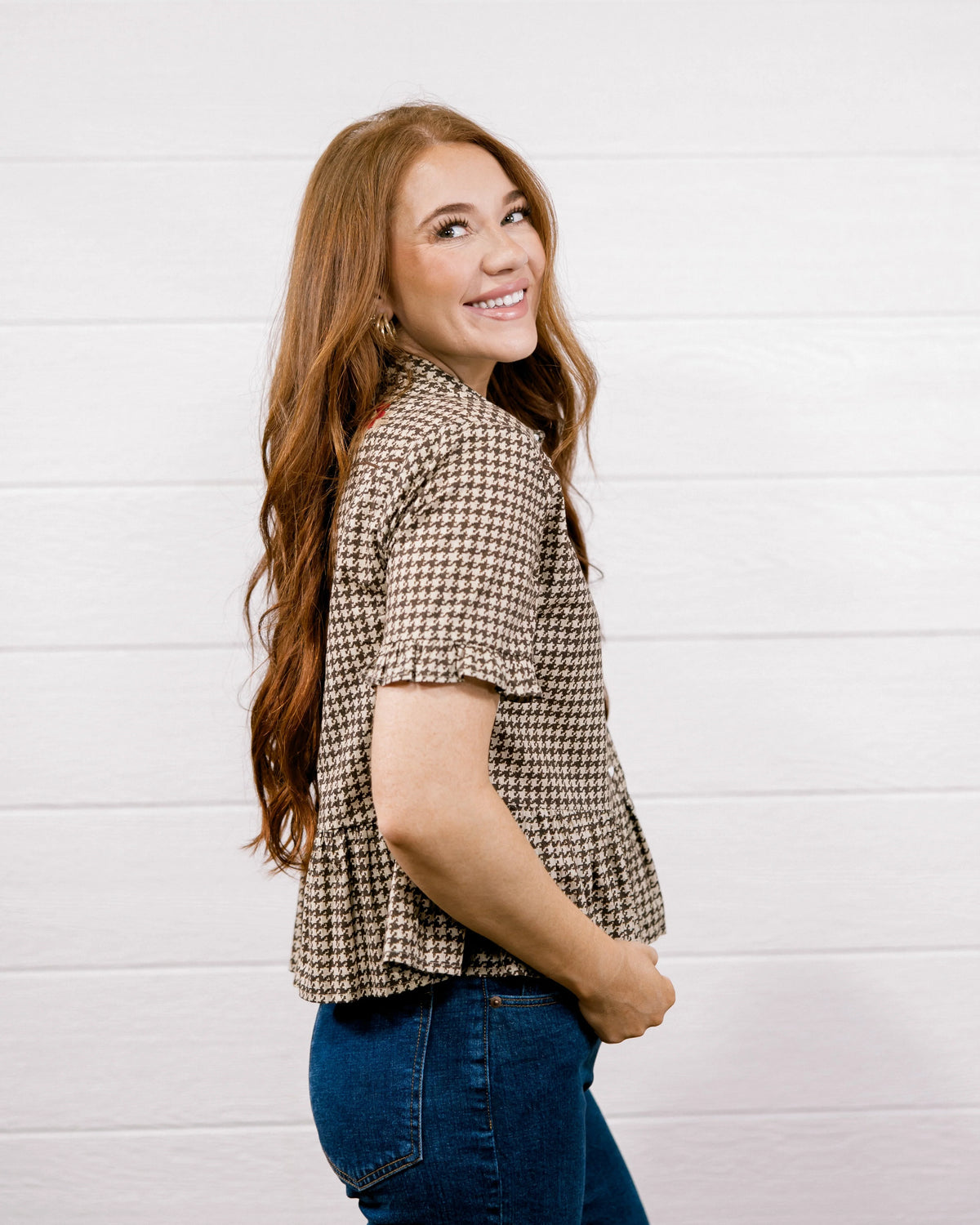 DIXIE BROWN SS TOP