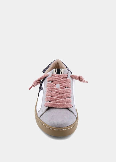 PAULA MINI PEWTER GLITTER TODDLER / KIDS SNEAKERS