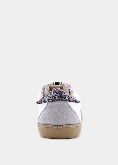 PAULA MINI PEWTER GLITTER TODDLER / KIDS SNEAKERS