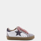PAULA MINI PEWTER GLITTER TODDLER / KIDS SNEAKERS