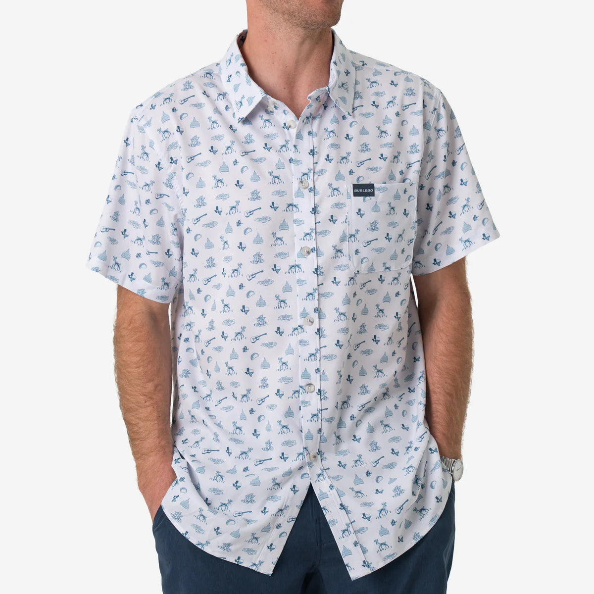 PERFORMANCE BUTTON UP LONE STAR