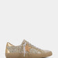 PAULA STERLING GLITTER GOLD SNEAKERS