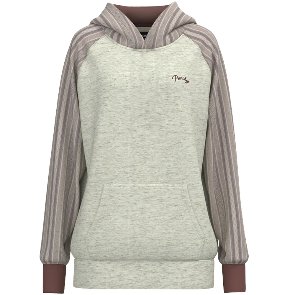 GIRLS PUNCHY CREAM HOODIE