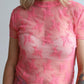 WM LACE PINK LS TOP